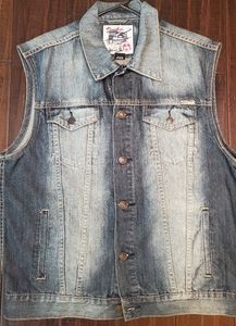 Decibel Jean Jacket Vest sz XL